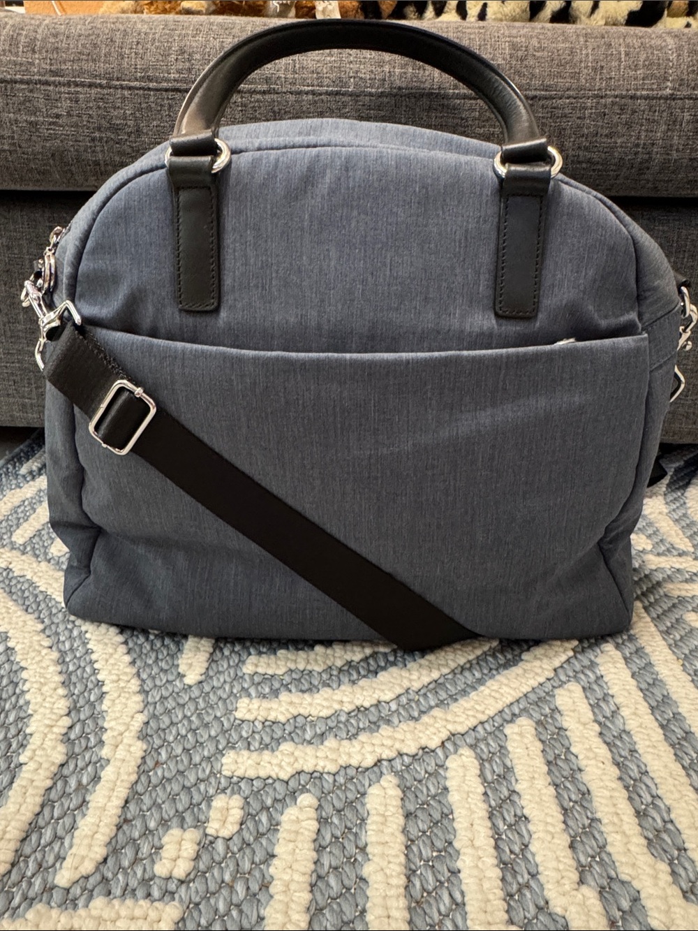 Lo & Sons The O.G. Travel Bag Overnight Weekender Laptop Carry-On Blue Nylon